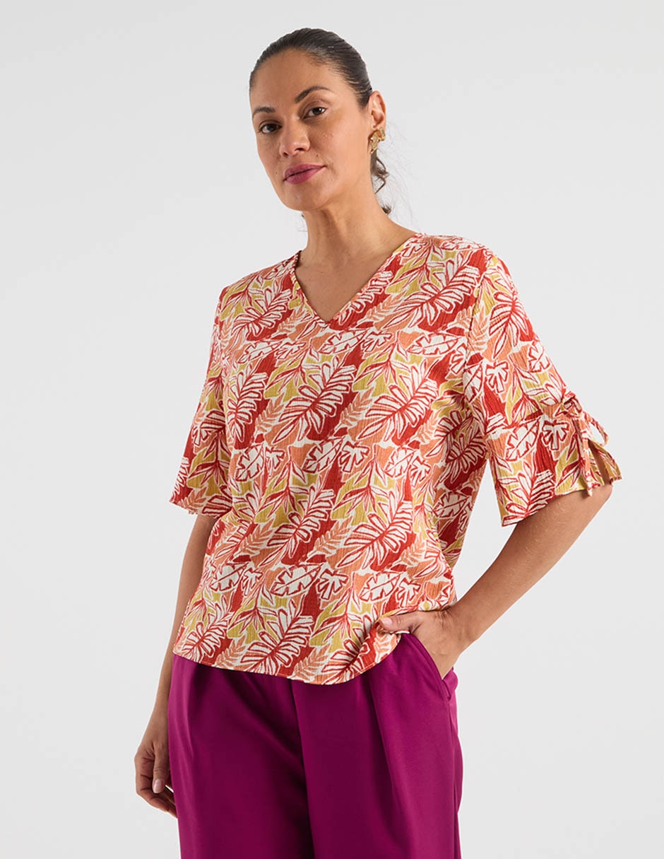 Blusa manga al codo para mujer 2