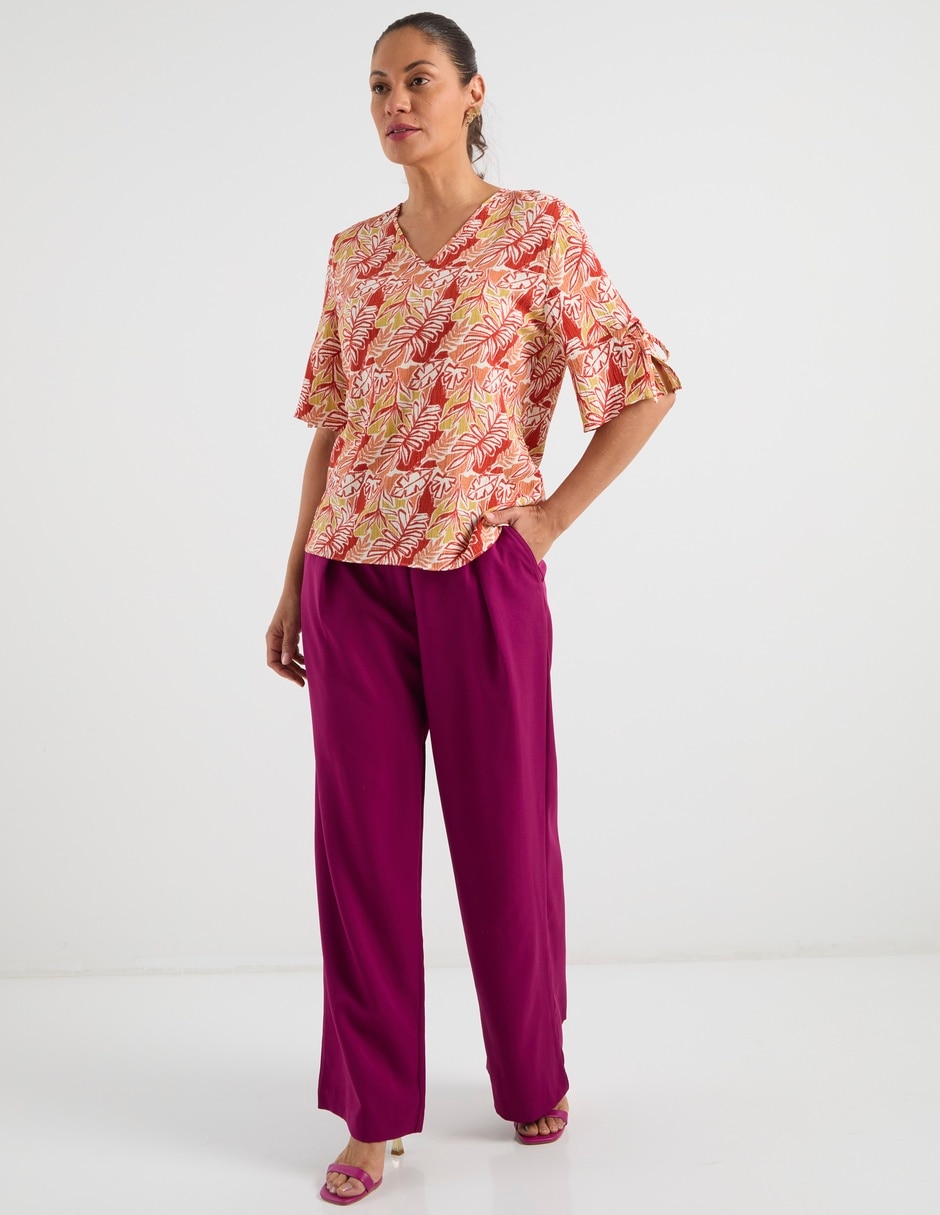 Blusa manga al codo para mujer 3
