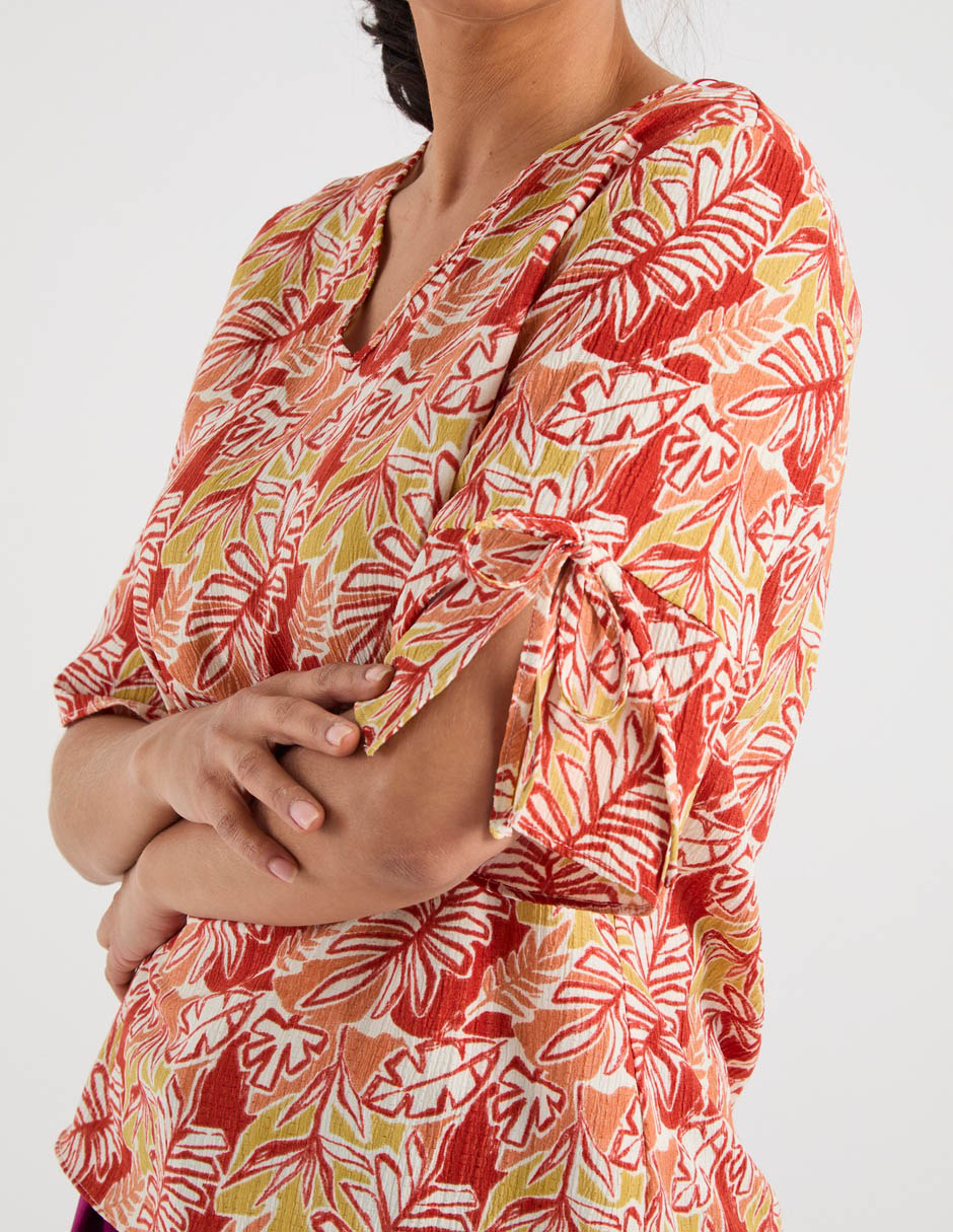 Blusa manga al codo para mujer 5