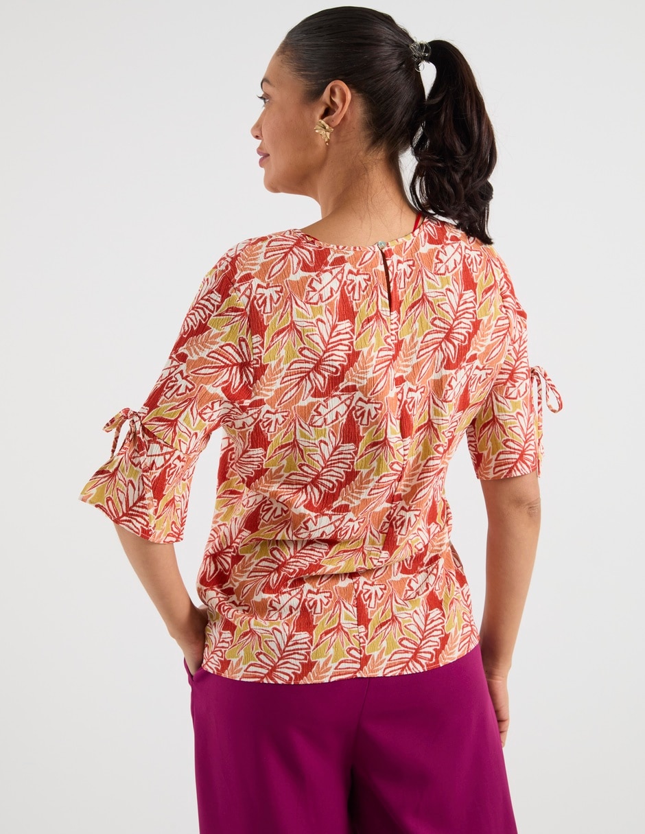 Blusa manga al codo para mujer 6