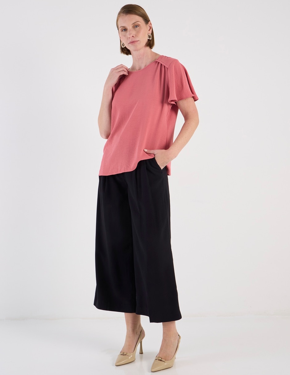 Blusa manga corta para mujer 3
