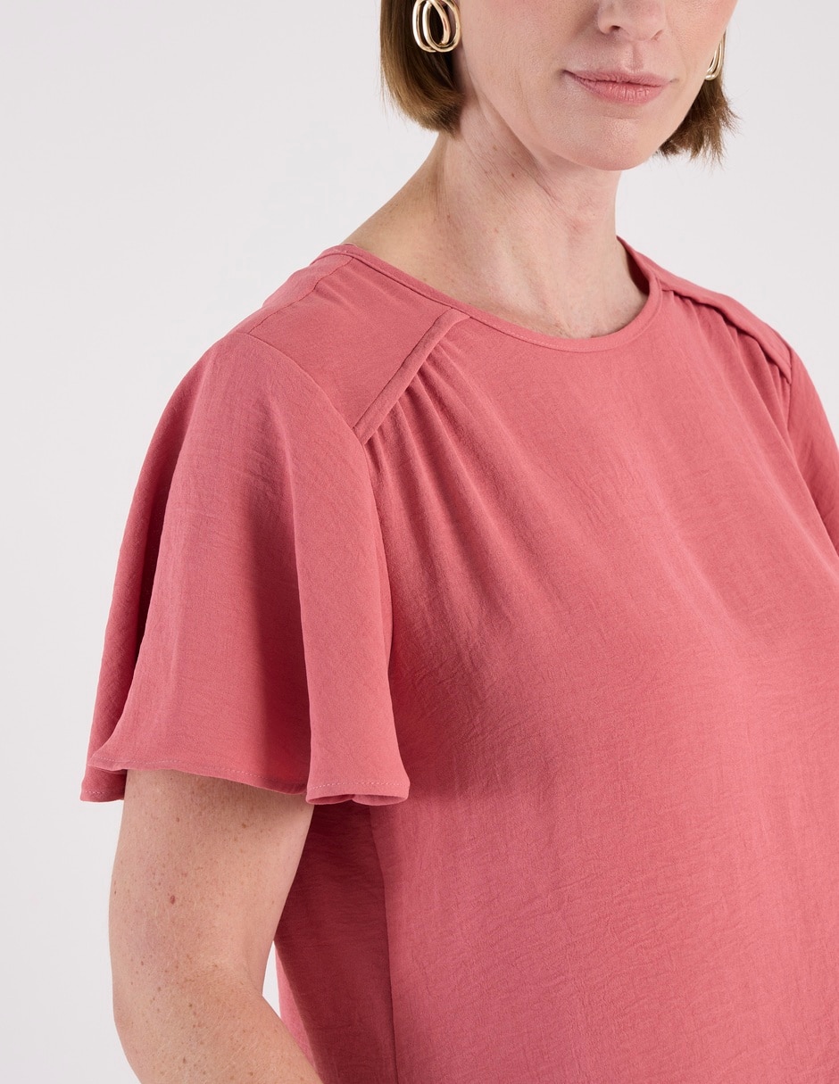 Blusa manga corta para mujer 4