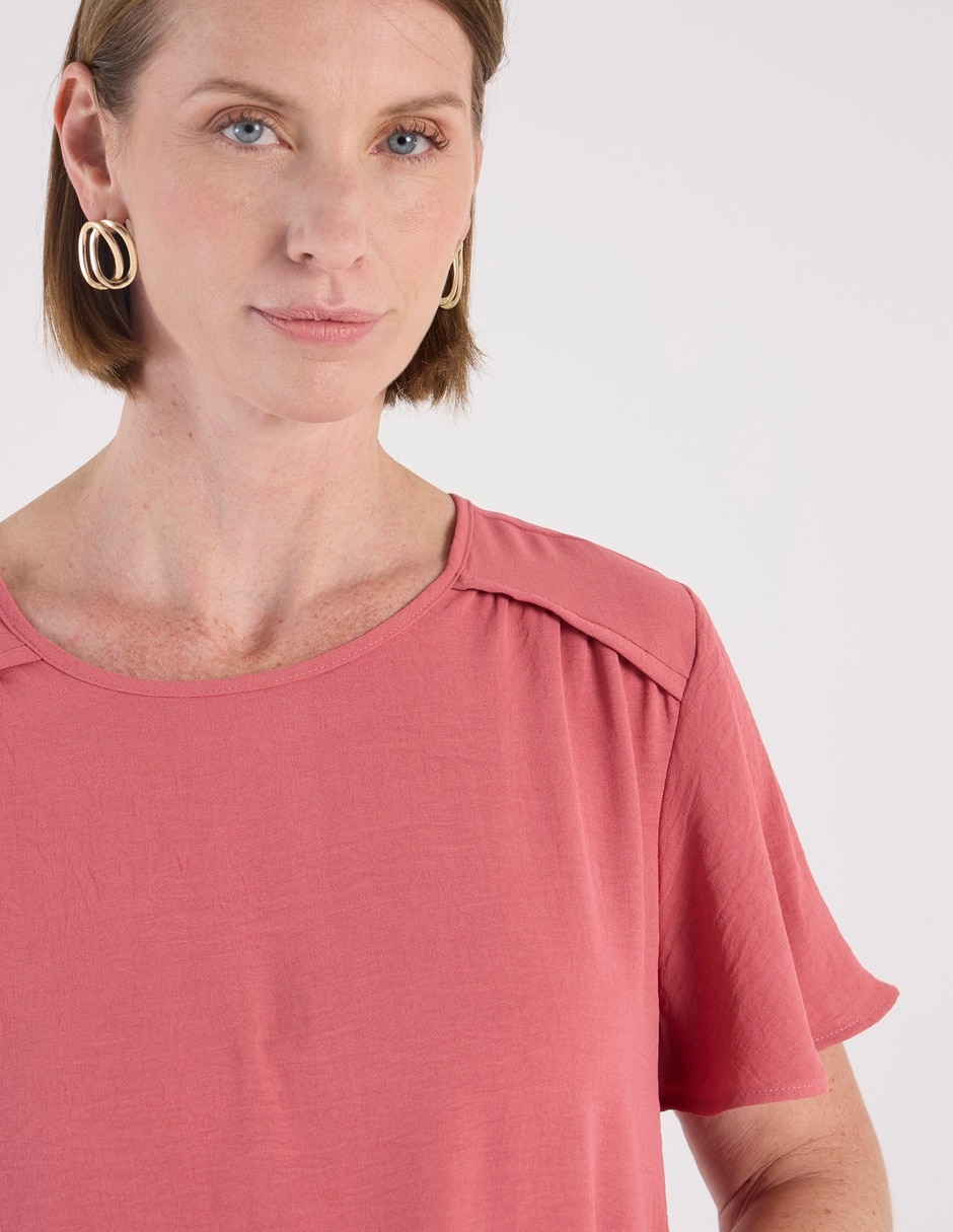 Blusa manga corta para mujer 5
