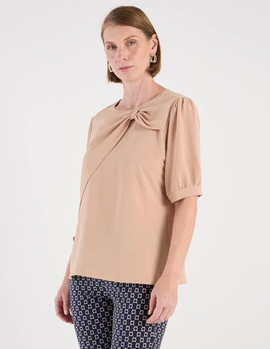 Blusa manga corta para mujer