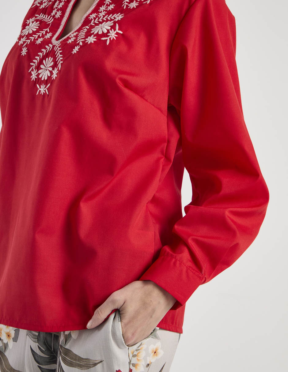 Blusa manga larga para mujer 5