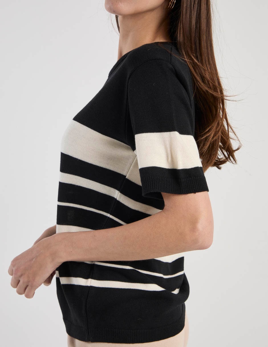 Playera manga corta cuello redondo para mujer 5
