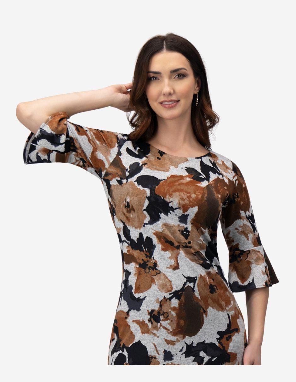 Vestido a la rodilla casual para mujer 4