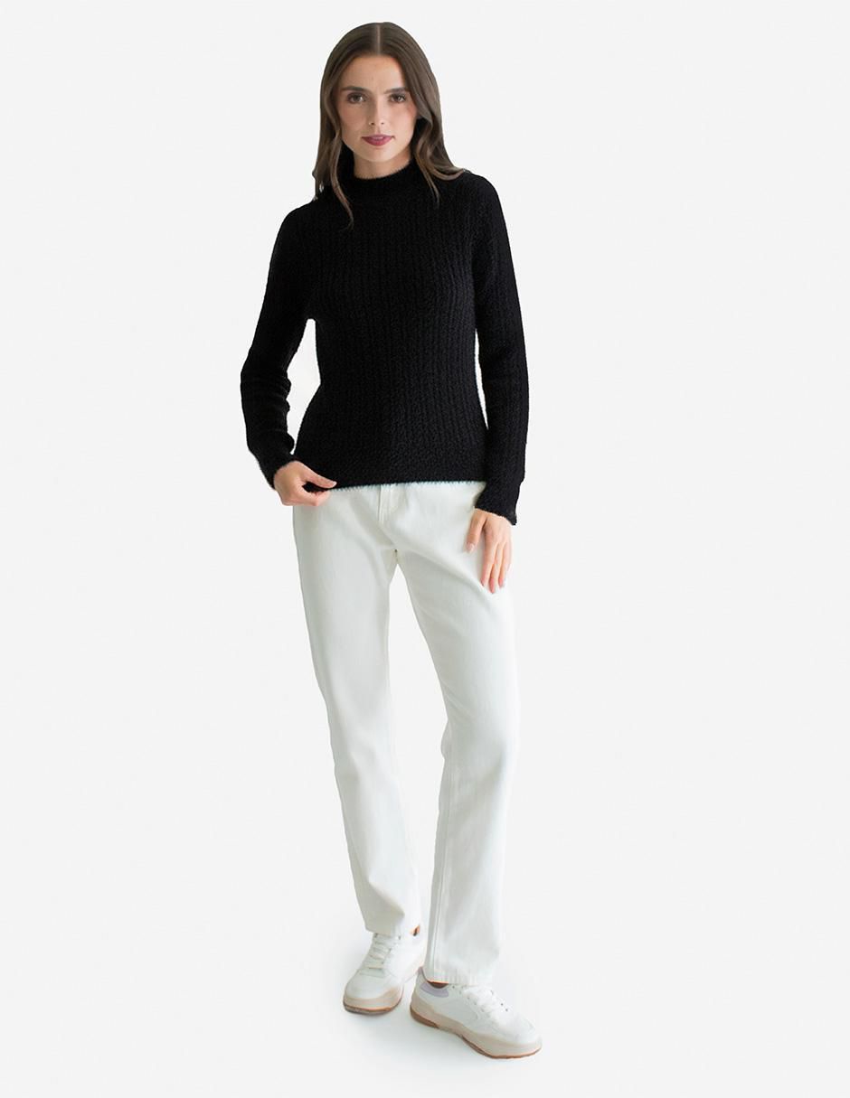 Suéter cuello redondo para mujer 3