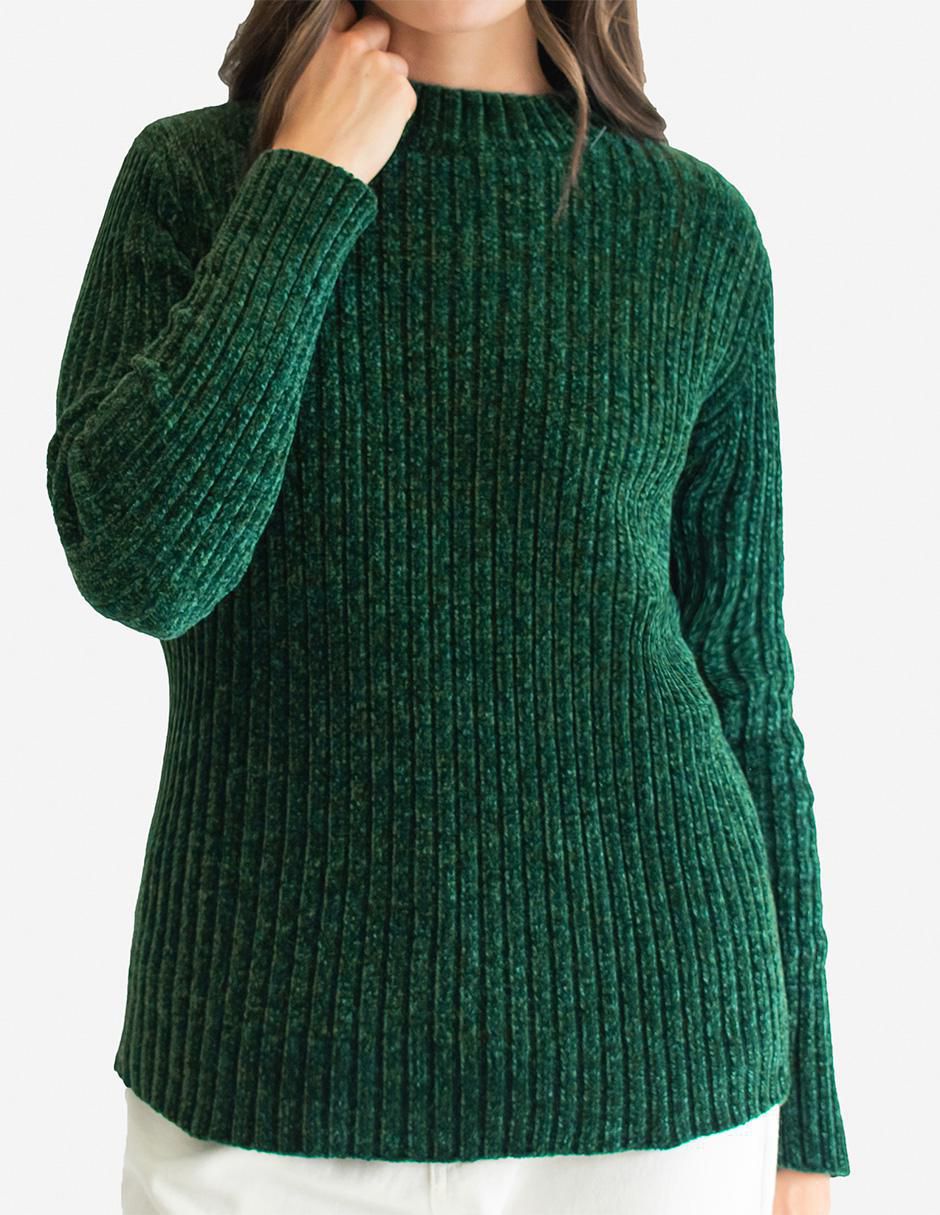 Suéter cuello redondo para mujer 4