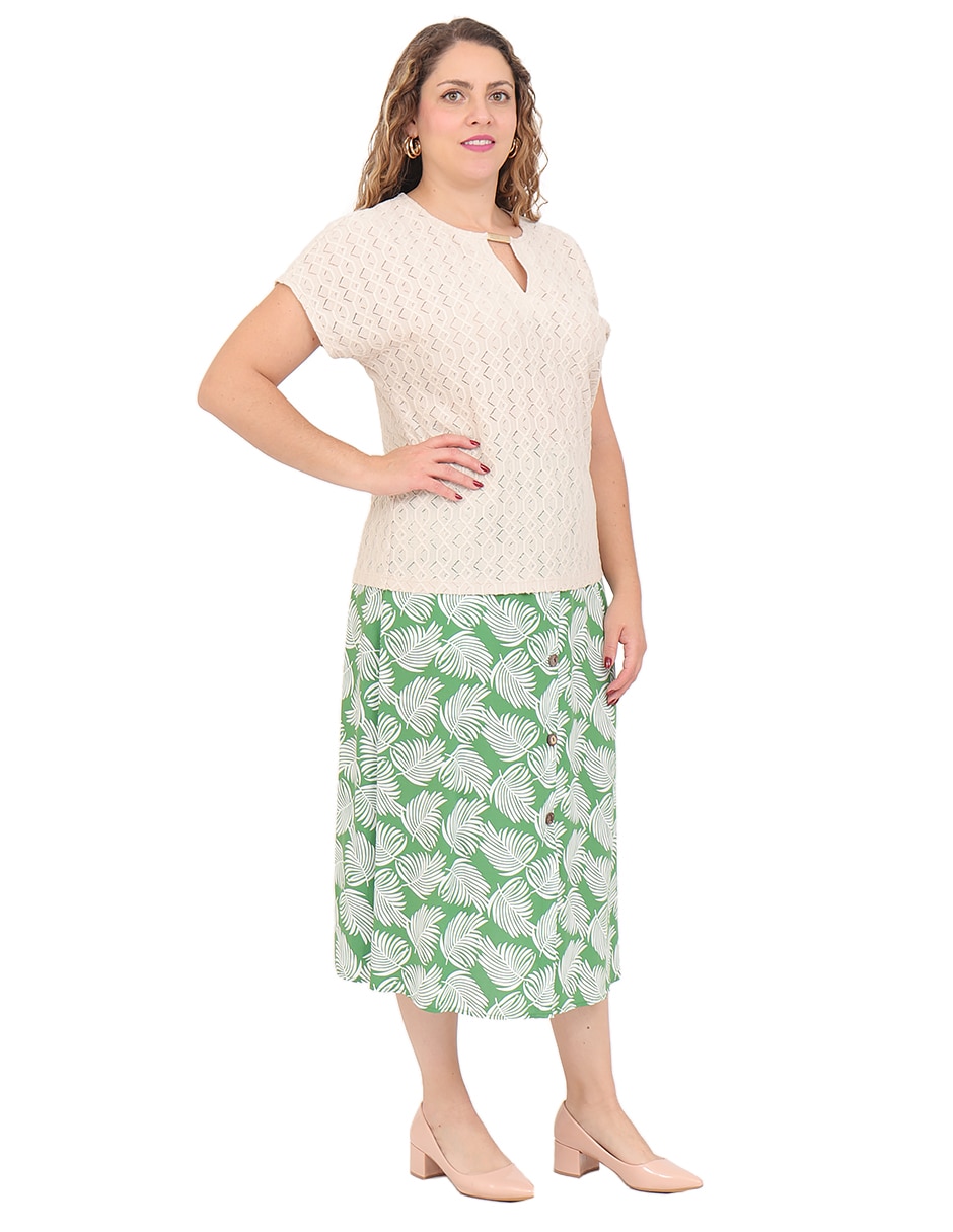 Blusa manga corta para mujer 6