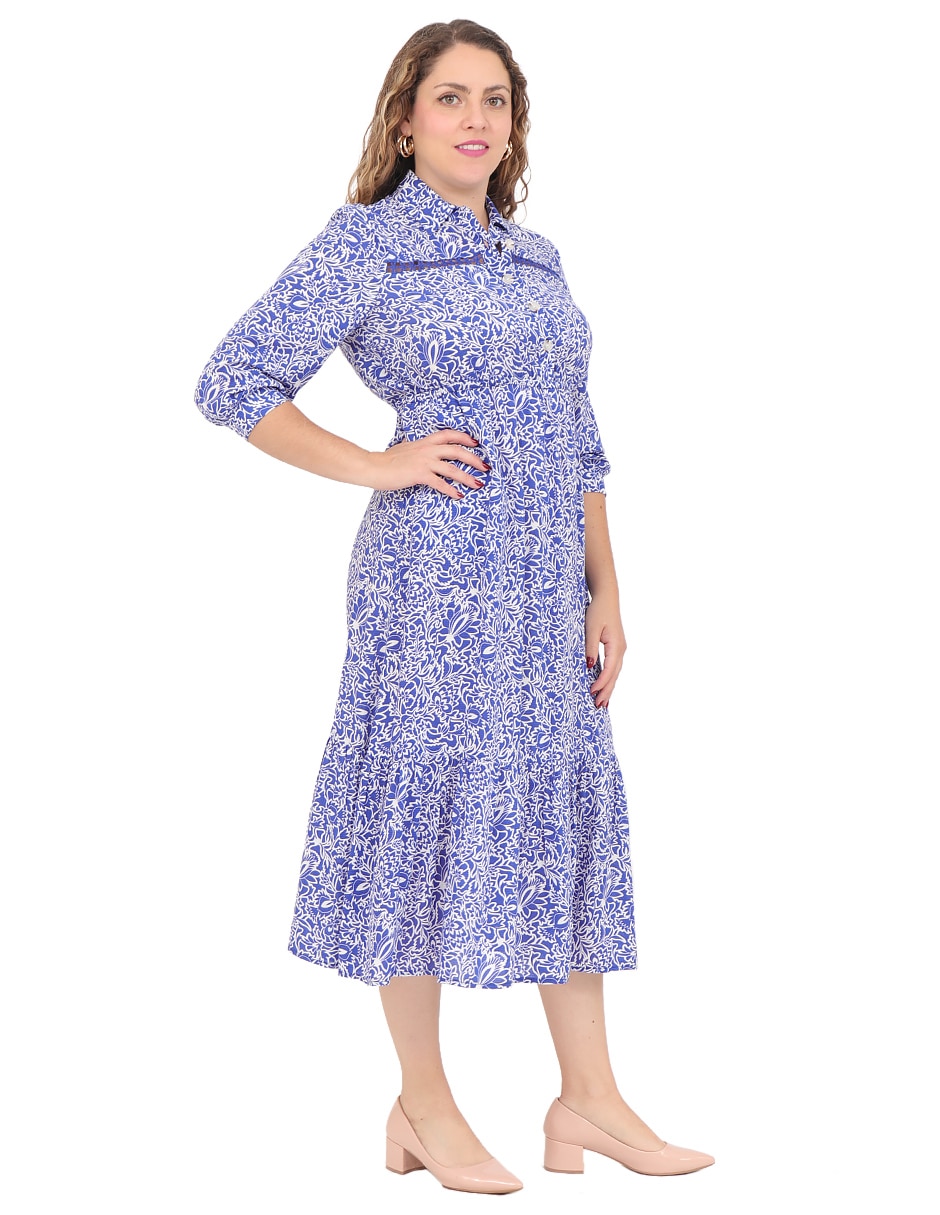 Vestido midi casual Mykonos para mujer 3