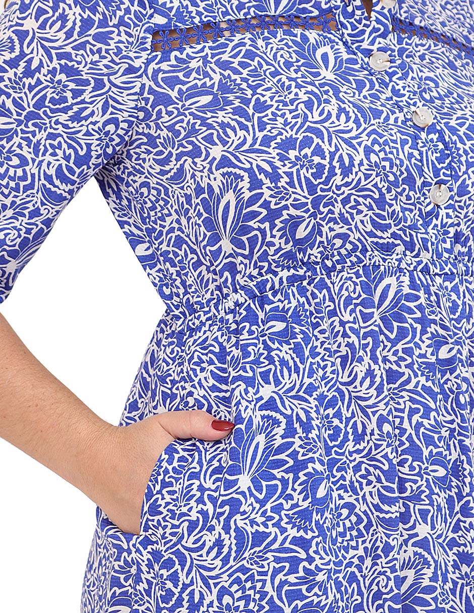 Vestido midi casual Mykonos para mujer 4