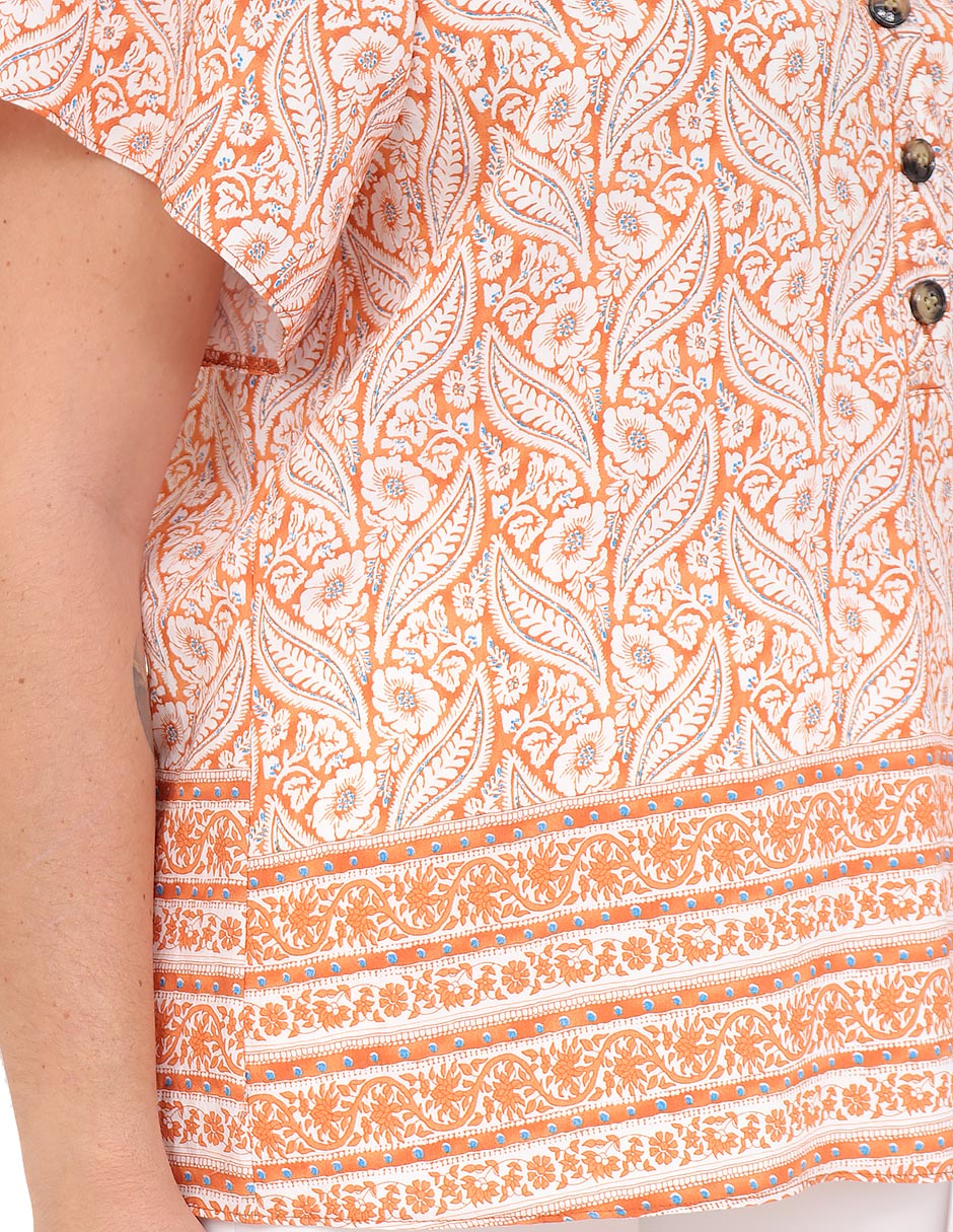 Blusa manga corta para mujer 4