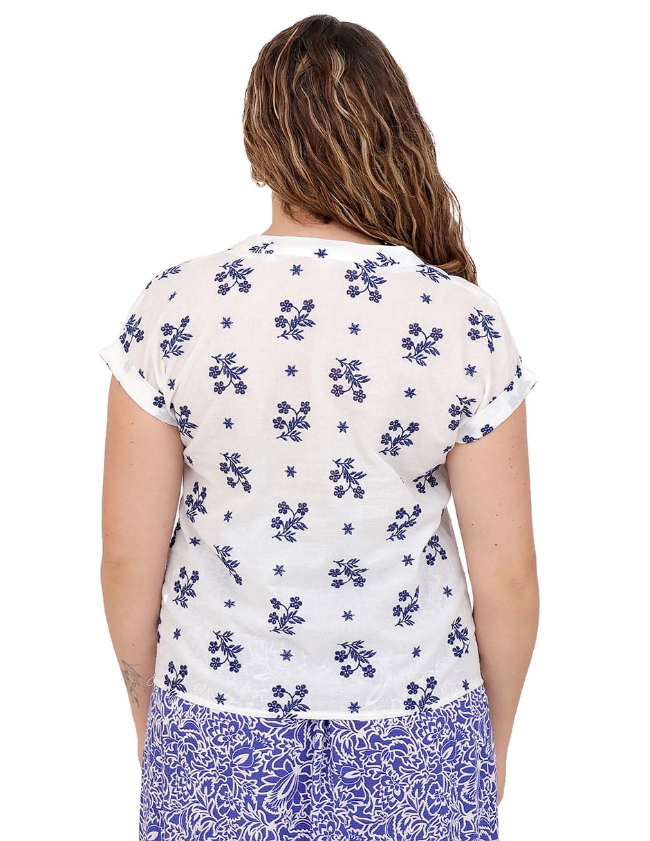 Blusa Mykonos manga corta para mujer 2