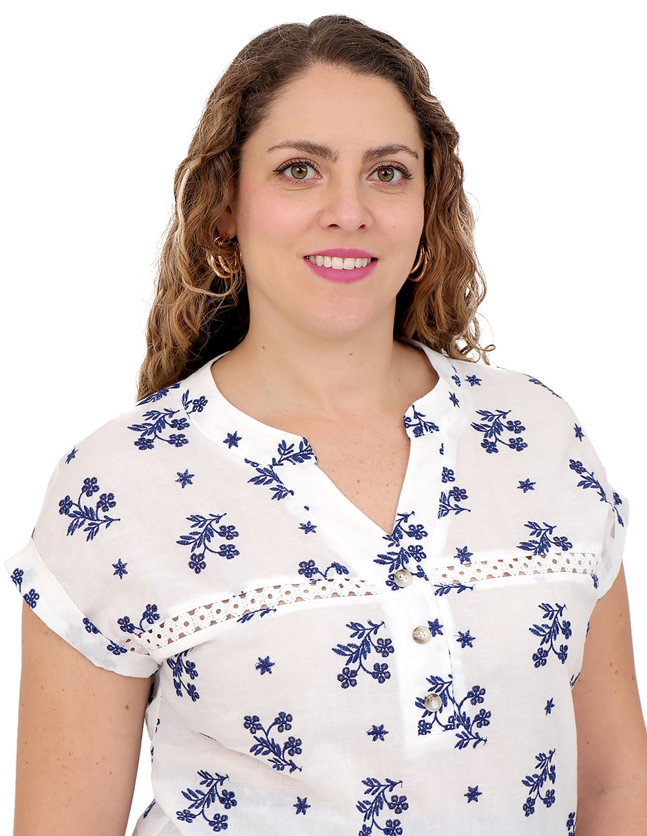 Blusa Mykonos manga corta para mujer 5
