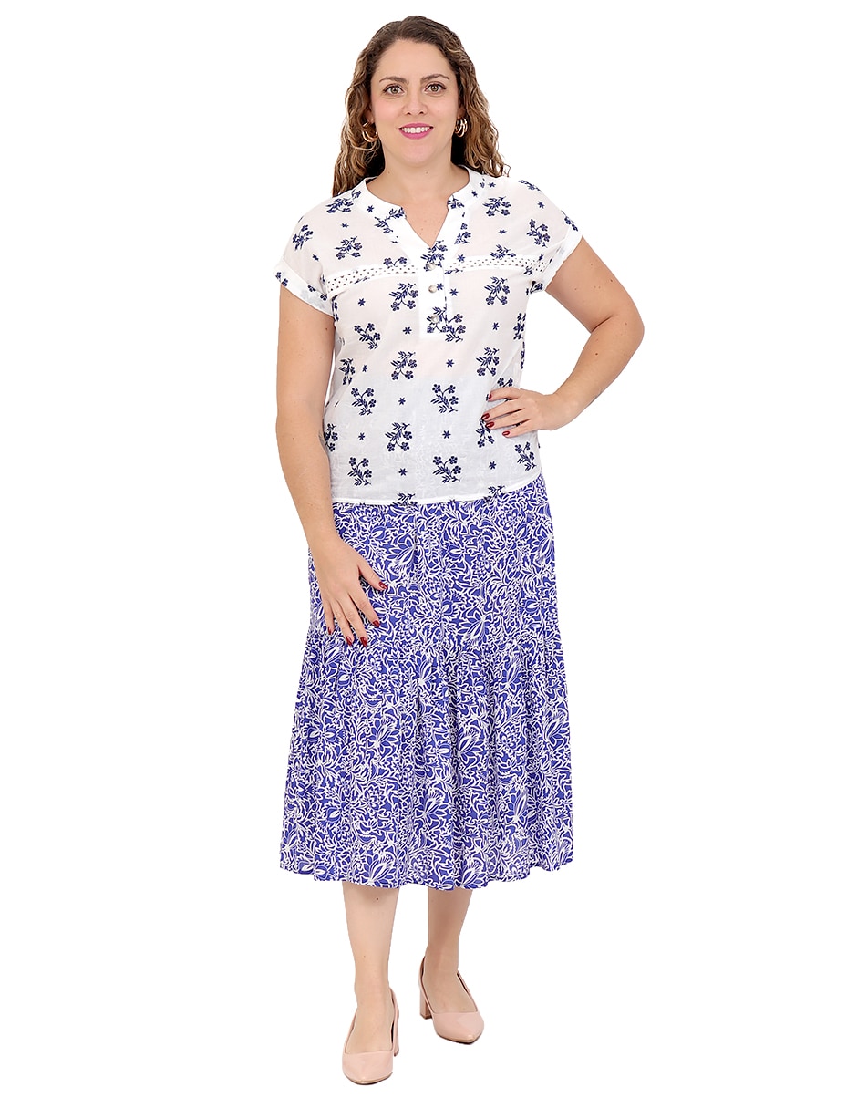 Blusa Mykonos manga corta para mujer 6