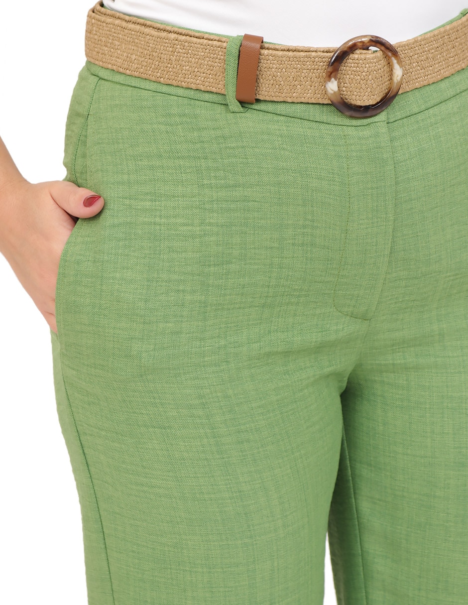 Pantalón de vestir straight para mujer 4