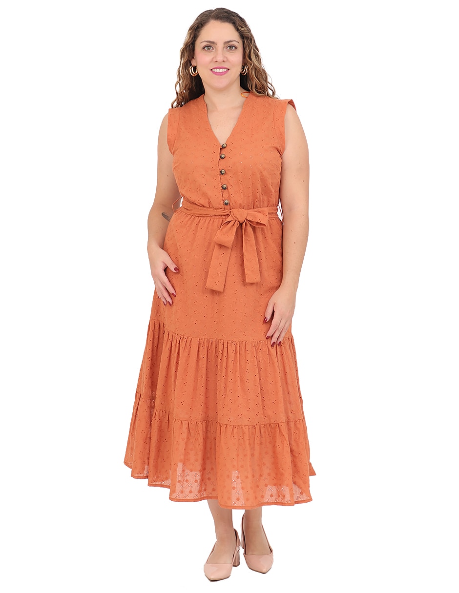 Vestido midi casual para mujer Vestido midi casual para mujer