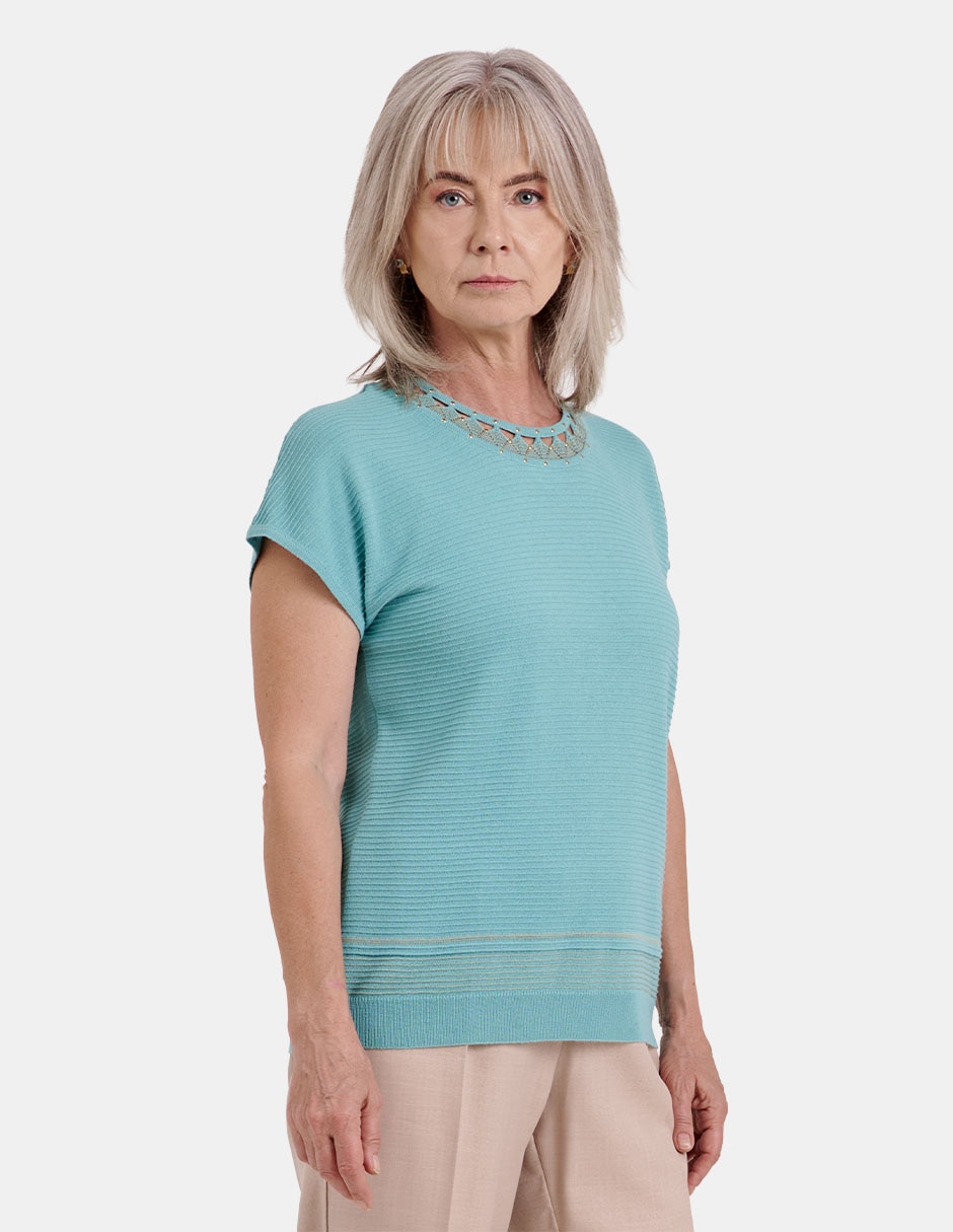 Blusa manga corta para mujer 3
