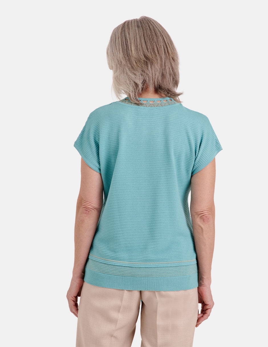 Blusa manga corta para mujer 4