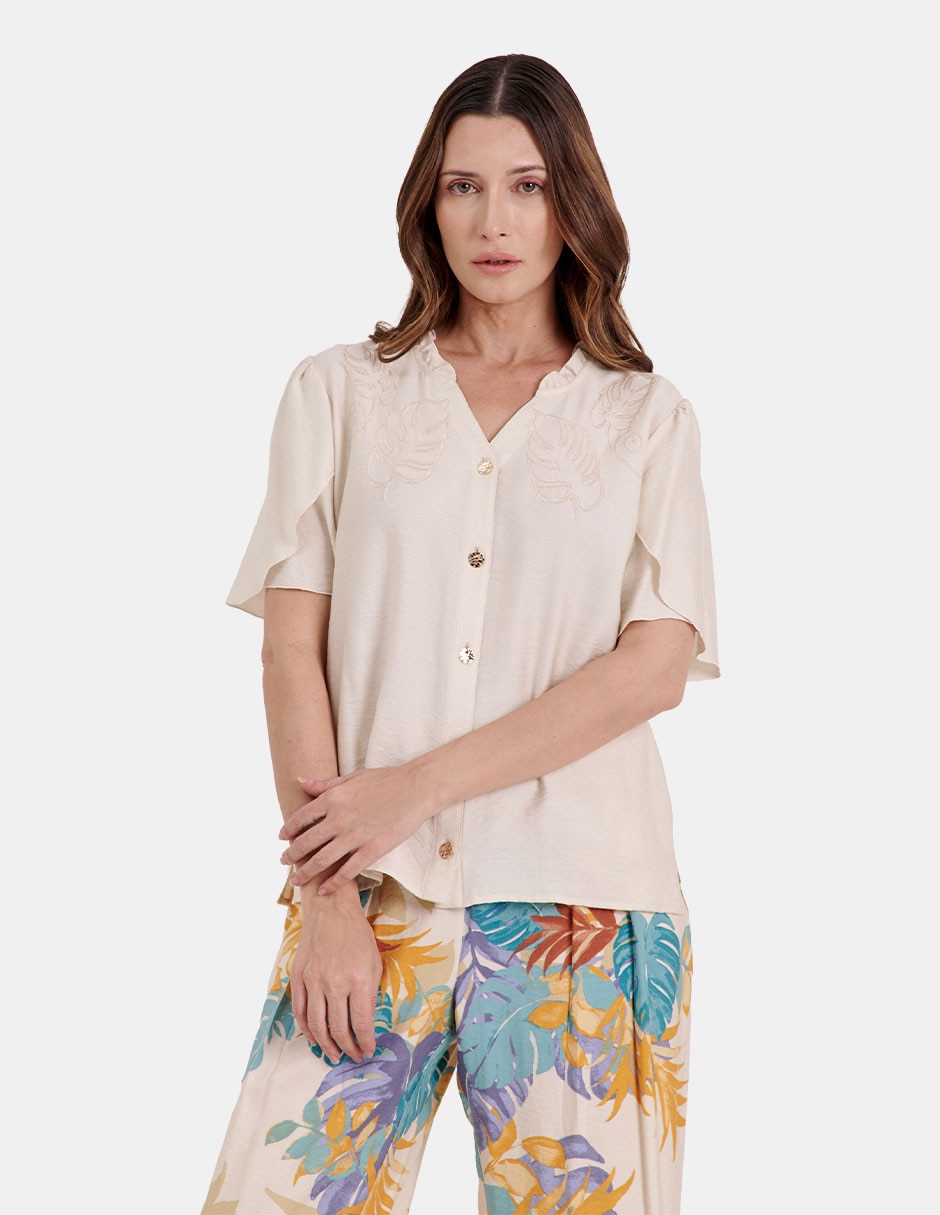 Blusa manga 3/4 para mujer
