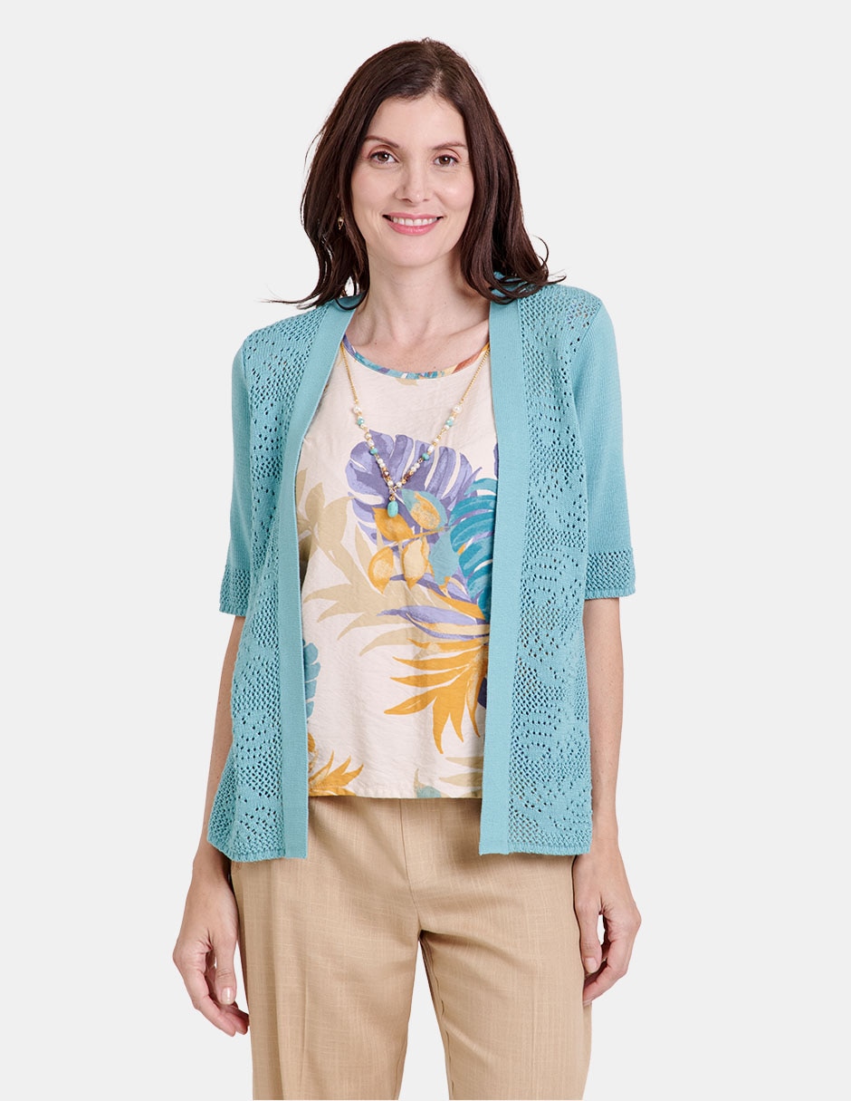 Blusa manga 3/4 para mujer Blusa manga 3/4 para mujer