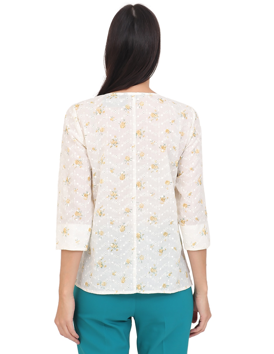 Blusa manga 3/4 para mujer 2