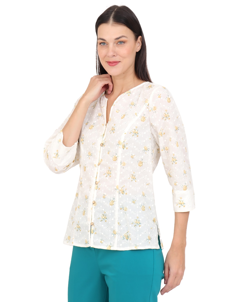 Blusa manga 3/4 para mujer 3