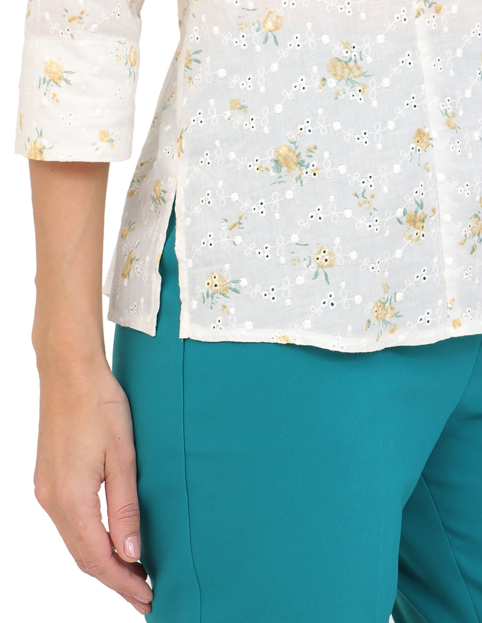 Blusa manga 3/4 para mujer 4