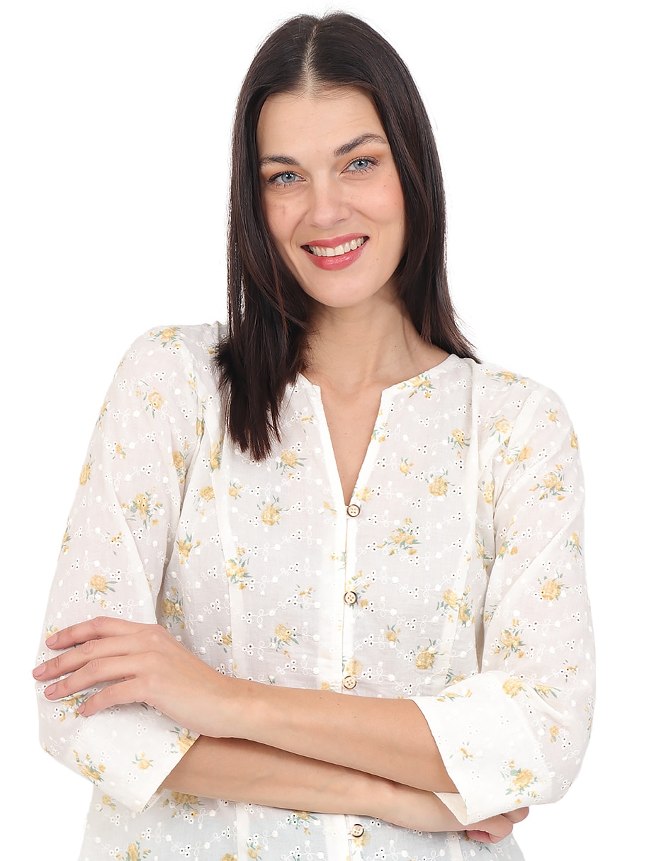 Blusa manga 3/4 para mujer 5