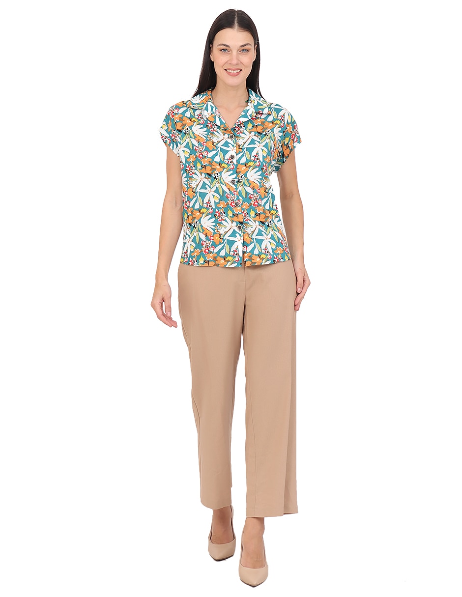 Blusa manga corta para mujer 6