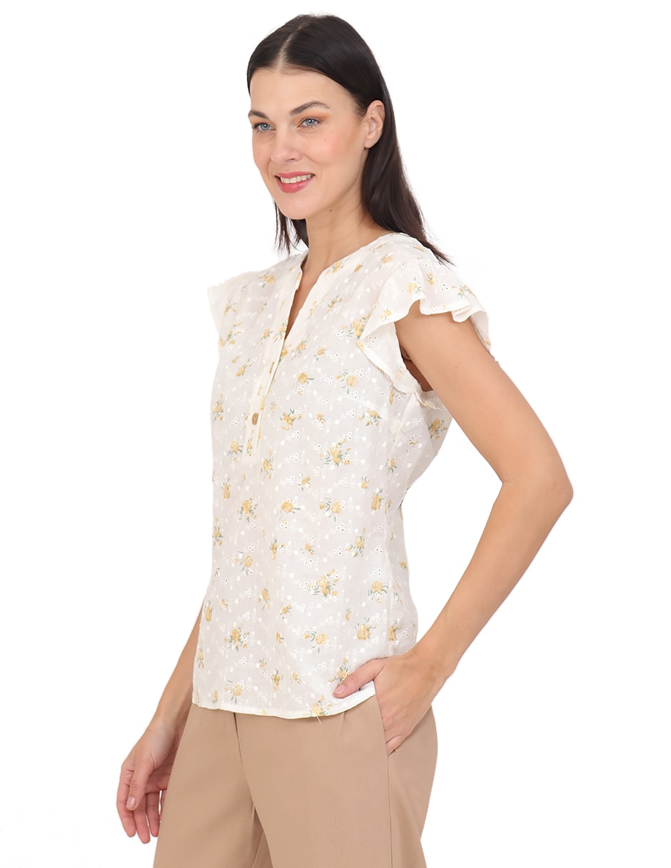 Blusa manga corta para mujer 3