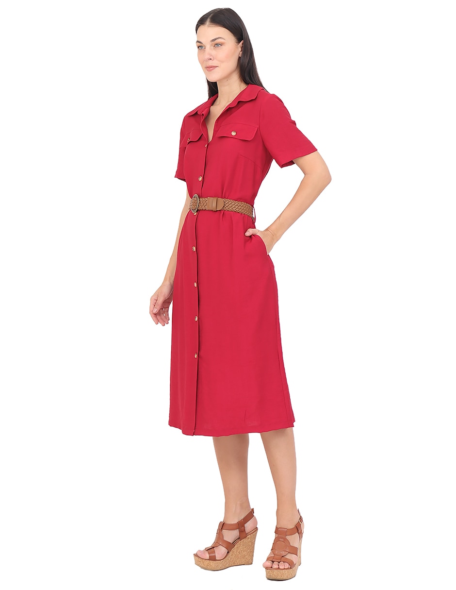Vestido a la rodilla formal para mujer 3