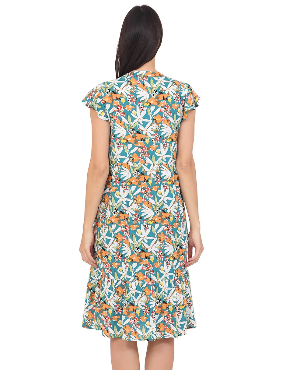 Vestido a la rodilla casual para mujer 2