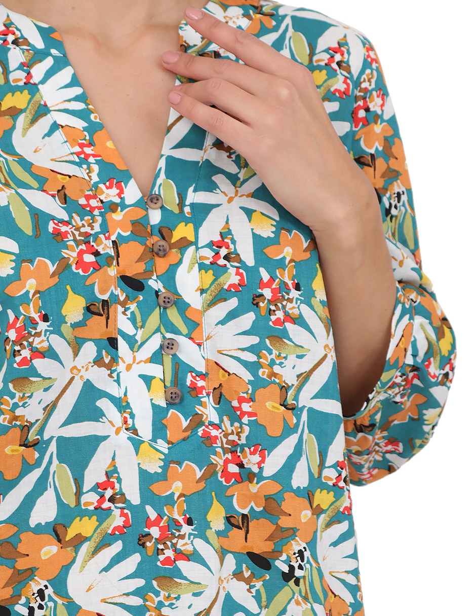 Blusa manga 3/4 para mujer 4