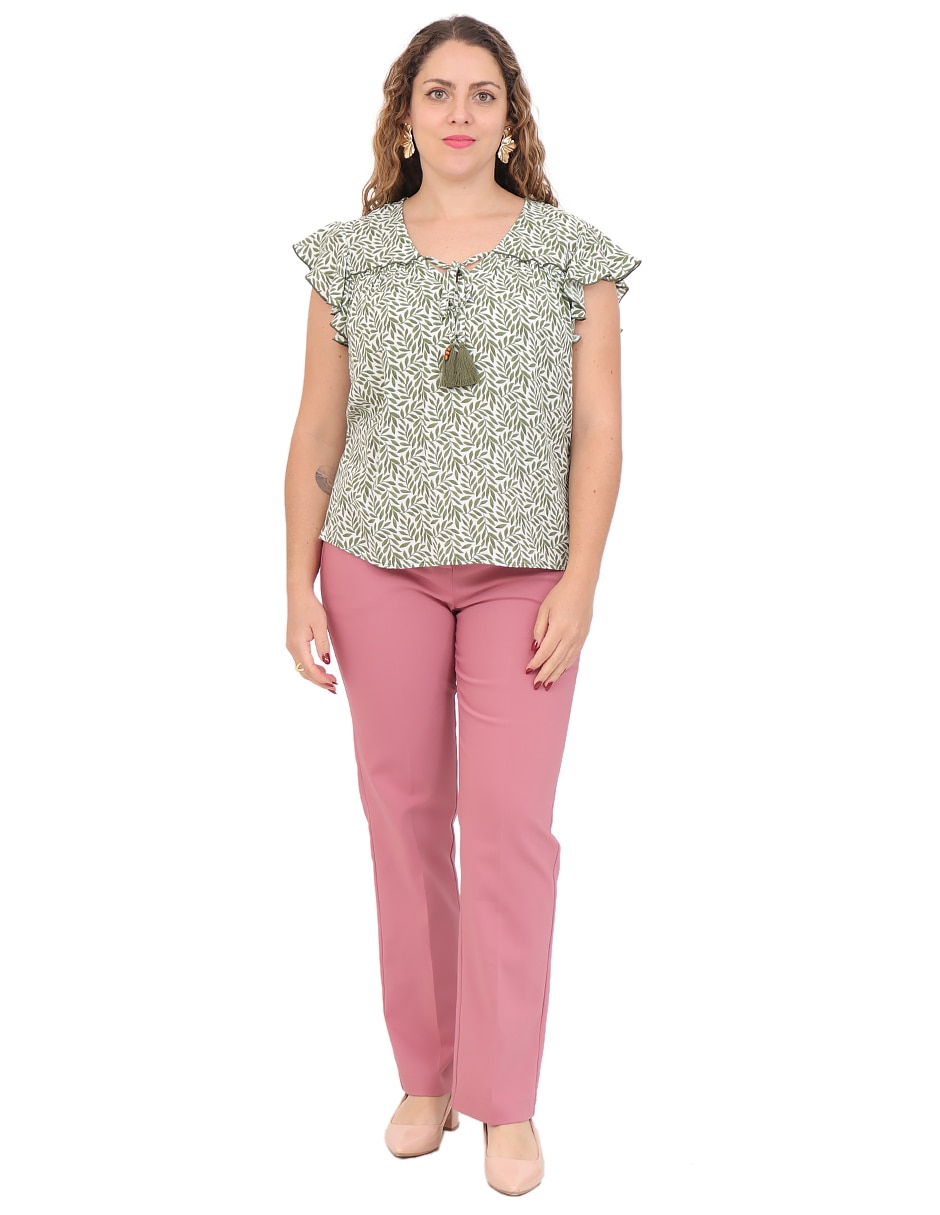 Blusa manga corta para mujer 6