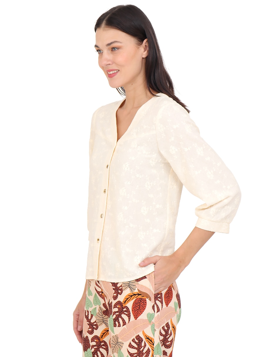 Blusa Grupo Sabadell manga 3/4 para mujer 3