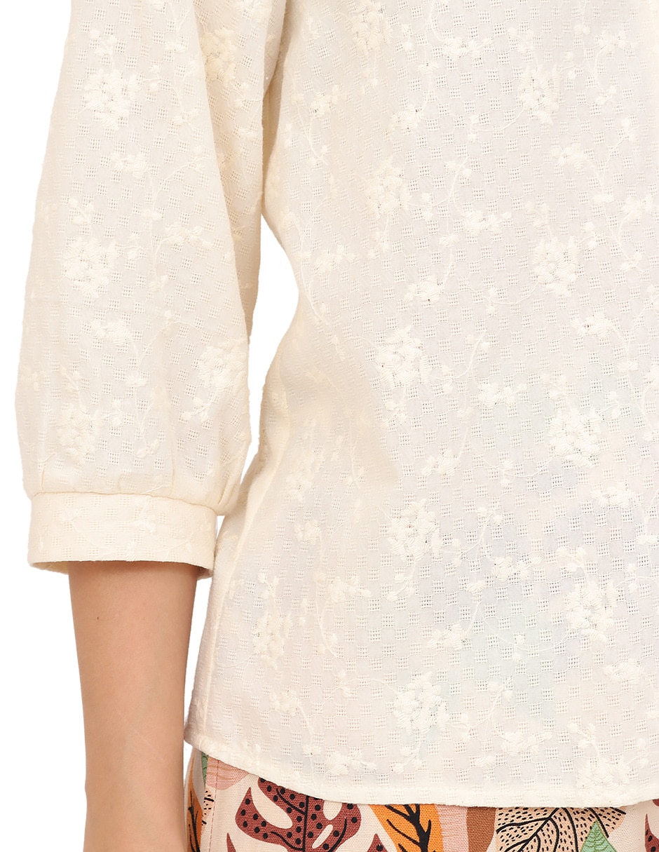 Blusa Grupo Sabadell manga 3/4 para mujer 4