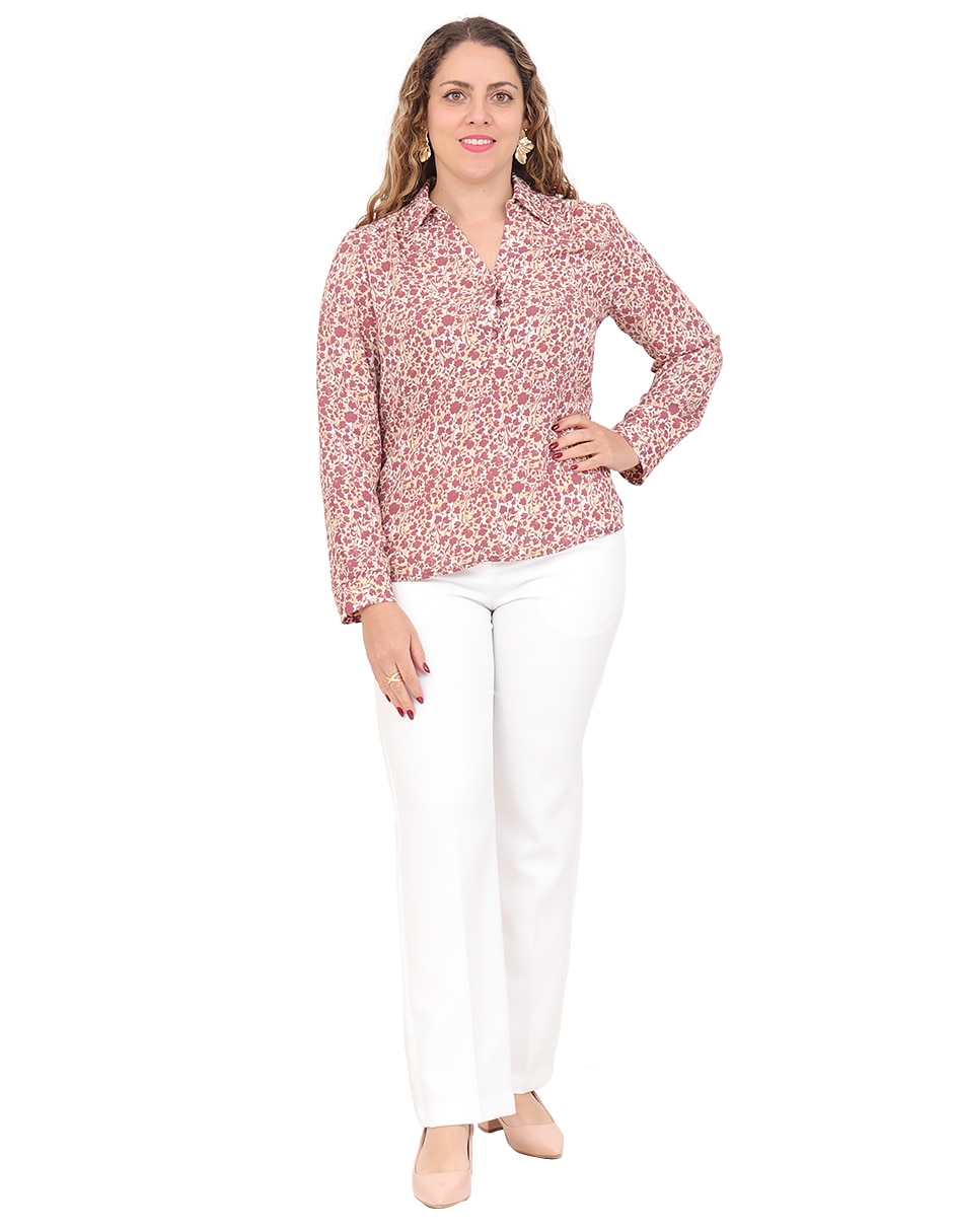 Blusa manga larga para mujer 6