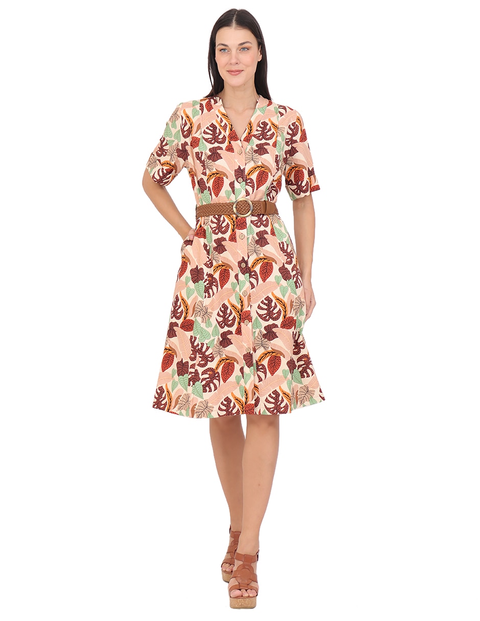 Vestido a la rodilla casual Grupo Sabadell para mujer Vestido a la rodilla casual Grupo Sabadell para mujer