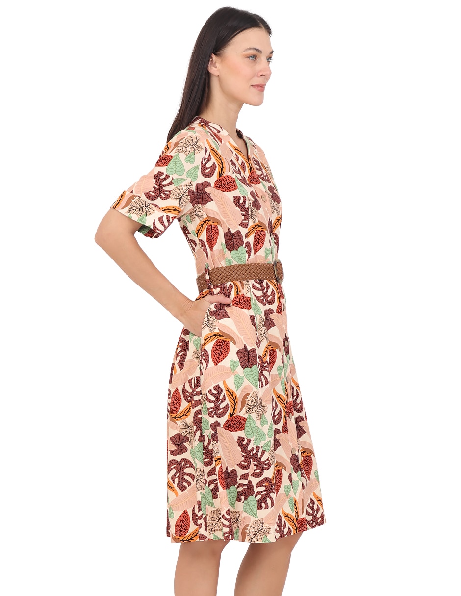Vestido a la rodilla casual Grupo Sabadell para mujer 3
