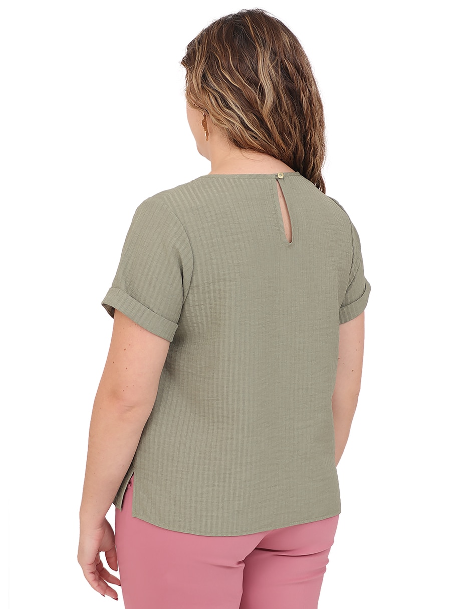 Blusa manga corta para mujer 2