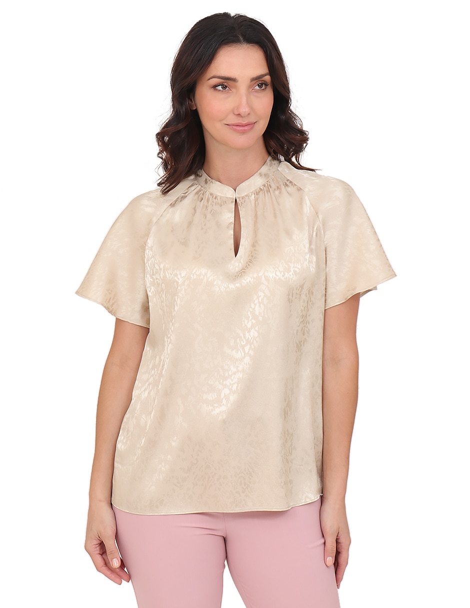 Blusa manga corta para mujer