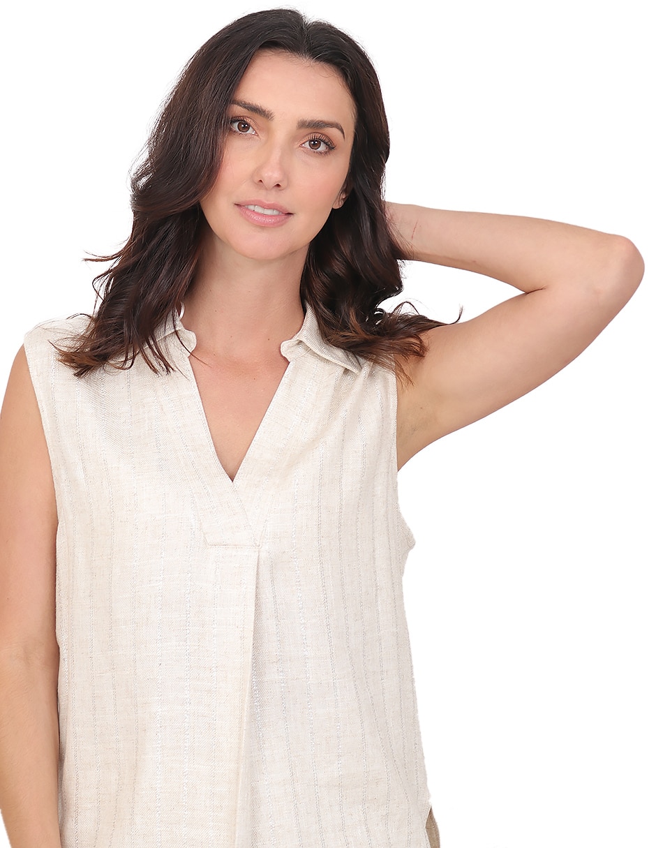 Blusa sin manga para mujer 5