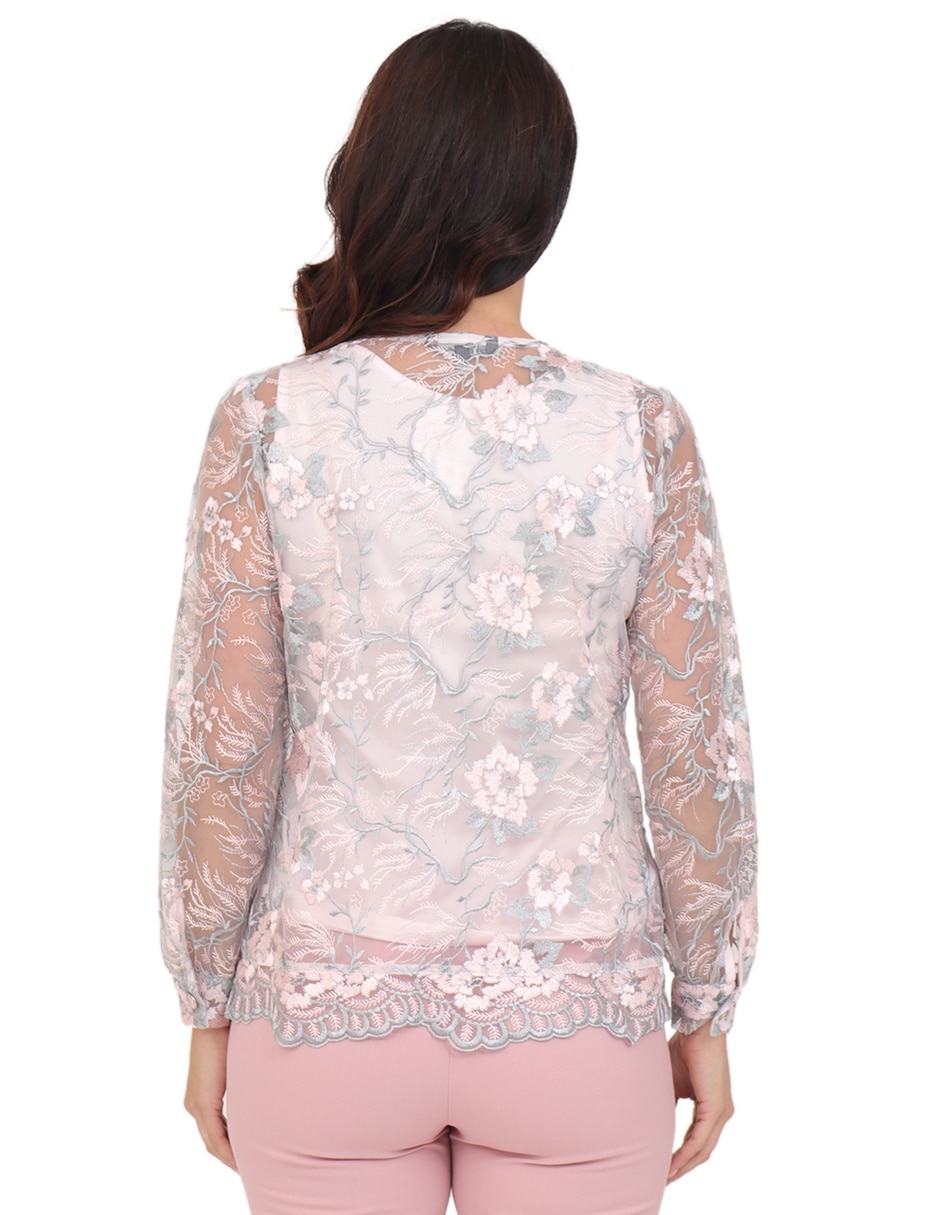 Blusa cuello redondo para mujer 2