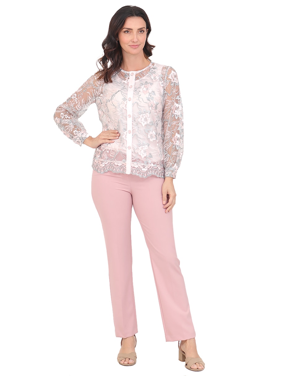 Blusa cuello redondo para mujer 6