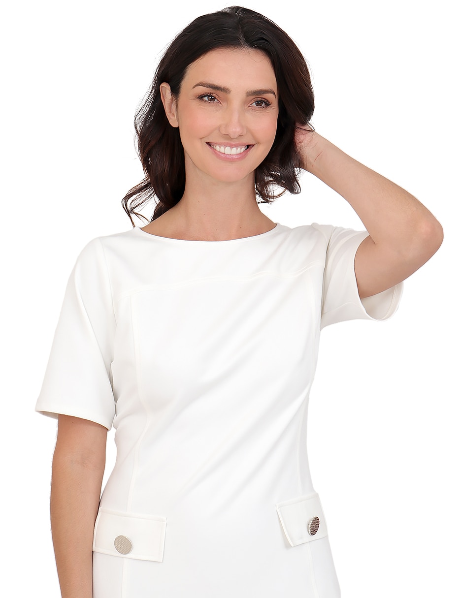 Vestido a la rodilla formal para mujer 5