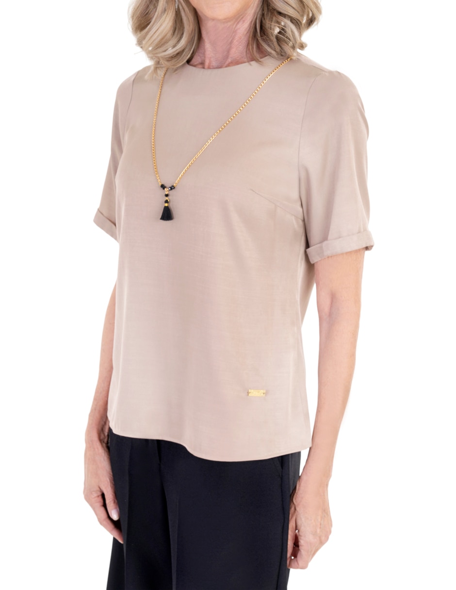 Blusa manga corta para mujer 3