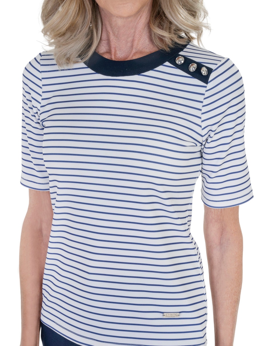 Blusa manga corta para mujer 4
