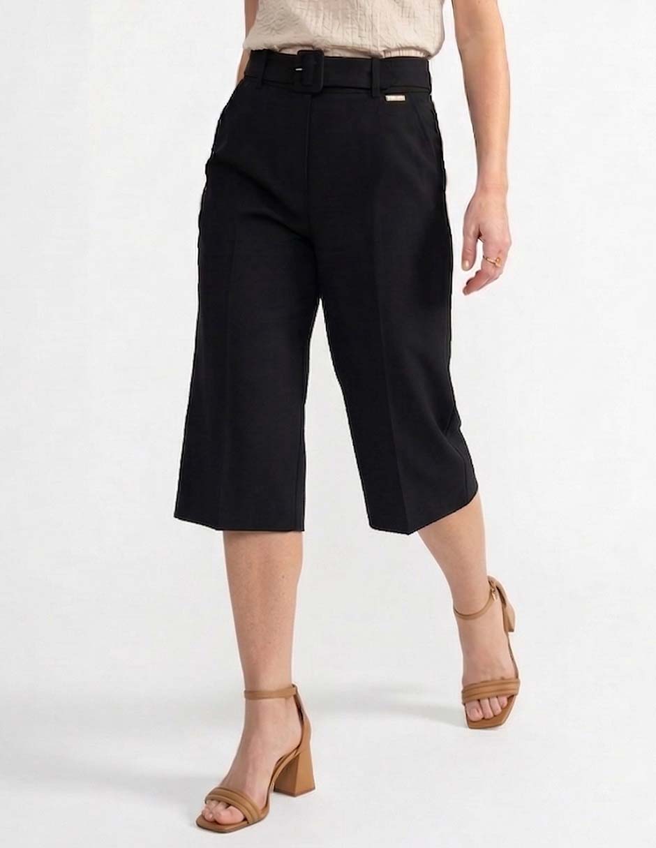 Pantalón capri straight para mujer